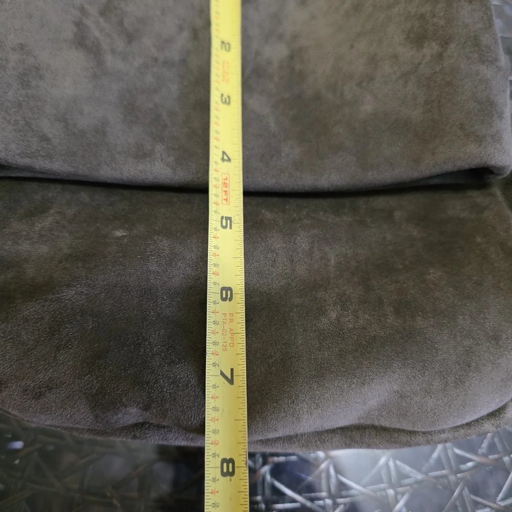 Anthropologie Olive Green Suede Crossbody Handbag Clutch Purse